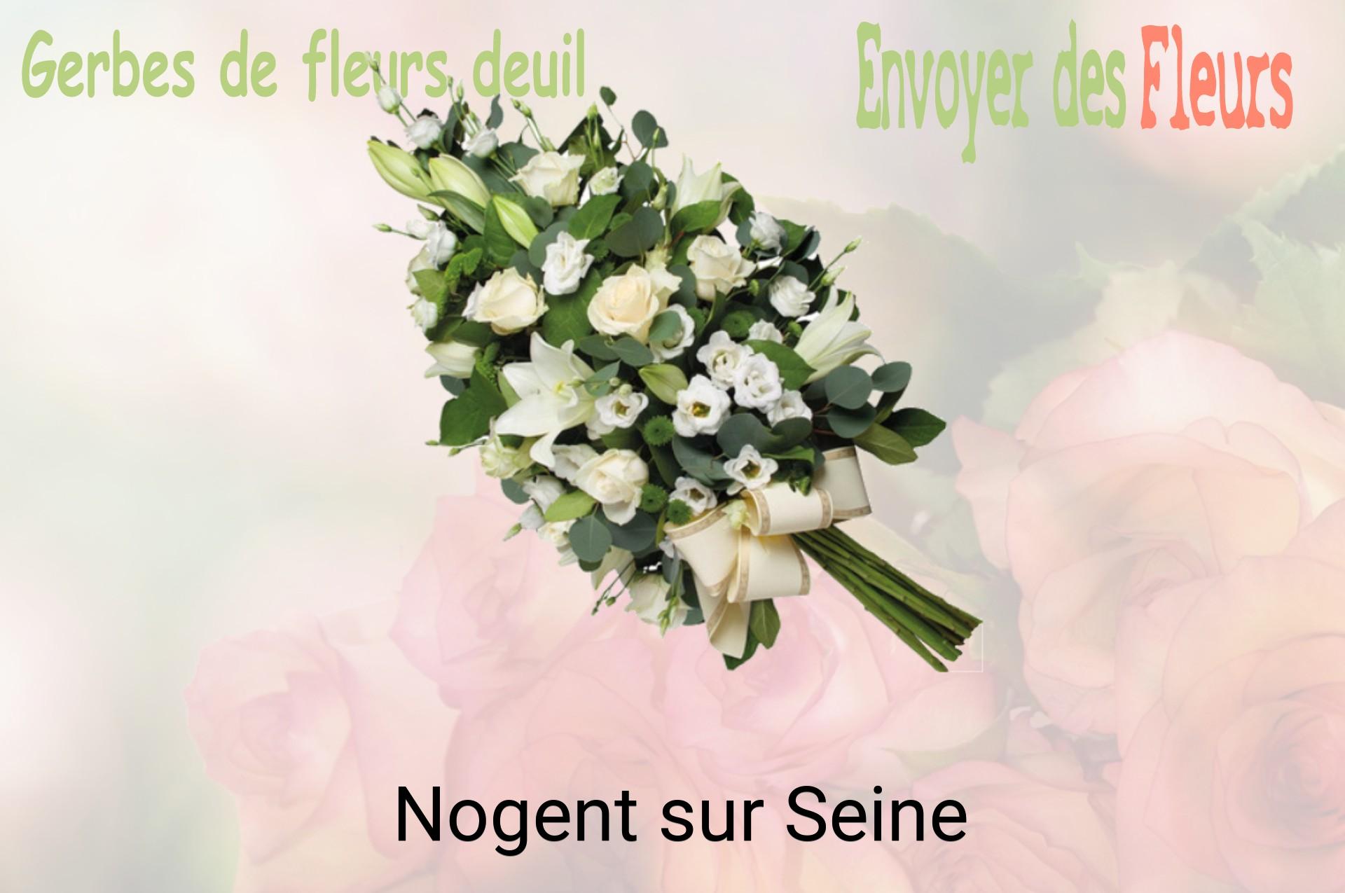 Gerbe de fleurs de deuil livrée à Nogent-sur-Seine